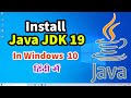 How to Install Java JDK 19 in Windows 10 with JAVA_HOME - Hindi 2024