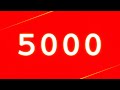 Numbers from 0 to 5,000: Visualization by Color Gradient