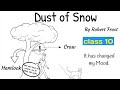 dust of snow class 10 in hindi / first flight poem dust of snow by robert frost #rkkilines