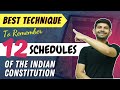 Trick To Remember The Schedules Of The Indian Constitution | Remember all 12 Schedules in One Go