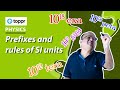 Prefixes and rules of SI units | Units and measurement | Class 11 Physics (CBSE/NCERT)