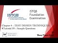 ISTQB Foundation Level Certification 2011 | Chapter 4 - Sample Questions
