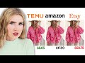 Are Temu, Amazon \u0026 Etsy Selling the SAME Products *let's find out*