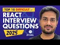 Top 10 React Interview Questions and Answers 2025🔹 ReactJS Interview Questions for Experienced Devs