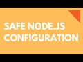 Working with env vars in Node.js | Express.js tutorial with node-convict | validate external config