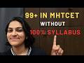 100% syllabus completion not needed for 99+ in MHTCET😱💯 #mhtcet #coep #vjti