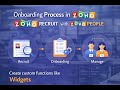 Onboarding Process in zoho recruit with zoho people in hindi