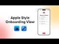 Apple Style Onboarding View in SwiftUI | Show Once Logic | Slide Up Animation