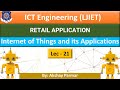 Lec-21 RETAIL APPLICATION | IoT and Its application | ICT