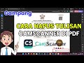 how to remove camscanner writing in pdf