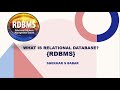 What is RDBMS? [Relational Database Management System] #sqlserver #dataengineering