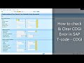 How to check COGI Error in SAP : How to clear COGI Error in SAP :  T-CODE - COGI