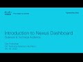 Introduction to Nexus Dashboard