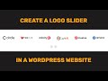How To Create A Logo Slider in WordPress Website using GS Logo slider Plugin | Free Plugin