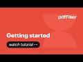 Getting Started with pdfFiller