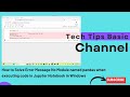 How to Solve Error Message No Module named pandas when executing code in Jupyter Notebook in Windows