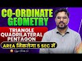 Coordinate Geometry Complete Tricks 🔥Area in 5 Seconds | SSC Maths by Gagan Pratap Sir #ssc 