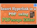 How to Insert Hyperlink in PDF using PDFescape Editor