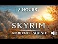 8 Hours Skyrim Mountain View Ambience | Relaxing Nature \u0026 Peaceful Gaming Background