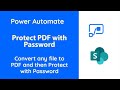 PowerAutomate - Protect PDF with Password