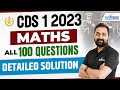CDS 1 2023 Maths Paper Solution | Randhir Sir #cds