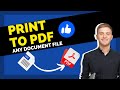 Add Microsoft print to pdf Printer in Windows 10 (Urdu/Hindi)