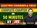 ELECTRIC CHARGES \u0026 FIELDS || Mind Map Revision in 50 Minutes || Class 12th JEE