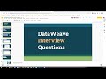 DataWeave Interview Questions