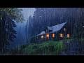 Goodbye Insomnia With Heavy Rain Sound | Rain Sounds For Sleeping - Perfect Thunderstorm for Rest