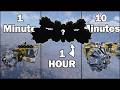 Building a MINING SHIP in 1 Minute, 10 Minutes, and 1 Hour! - Space Engineers 2 Build Challenge