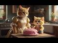 The Disaster Birthday Cake – Mama Cat’s Sweet Love for Her Kitten | Cute Cat Story. Fun