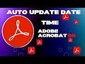 Auto Update Date and Time In Adobe acrobat Form