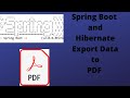 Spring Boot Pdf Generation Example | How To Export Data to Pdf in Java | Export Data to Pdf