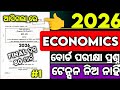 XII Economics 80 Mark Board Exam final Question paper 2026, Chse Economic #mychseclass
