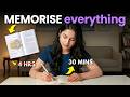 How to REMEMBER Everything You Read (study once and never forget)