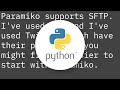 SFTP in Python? (platform independent)