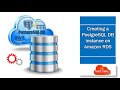 01 Creating a PostgreSQL DB instance with easy create using amazon rds console