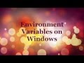 Environment Variables on Windows