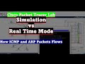 Cisco Packet Tracer  Modes - Simulation vs Real Time Mode - See How ICMP and ARP Packets Flows