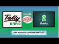 Tally to Whatsapp Module || #tallytdl  || 100% FREE