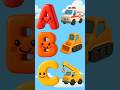 🚗ABC Vehicles Song (A-H) | Fun Alphabet \u0026 Phonics for Kids