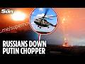 Russian helicopter explodes as Putin's forces accidentally shoot it down