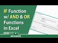 Excel: IF function combined with AND and OR functions by Chris Menard
