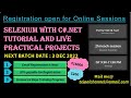 Selenium with C#.NET Tutorial \u0026 live Practical projects | Online Sessions | BATCH START : 7 JAN 2023
