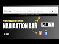 Navigation Bar | How To Make Navbar E-Commerce Website Navbar Using HTML CSS | PART-1@webcoding25
