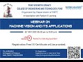 MACHINE VISION AND  IT’S APPLICATION | Pantech eLearning | PVGCOE, Pune