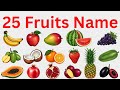 फलों के नाम | 20 Fruits Name English in Hindi Kids Learning Video | Fruits Name | Fruits for kids 