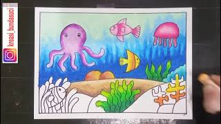 Cara Menggambar Pemandangan Bawah Laut│Belajar Menggambar│Menggambar Untuk Anak 180_X_320_jpg