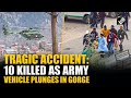 BREAKING: 10 killed as army truck carrying military personnel plunge into gorge, rescue ops underway