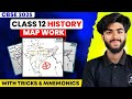Class 12 history COMPLETE MAP work 2024-25 | Boards 2025